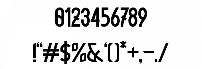 Xylene Font Alte caractere