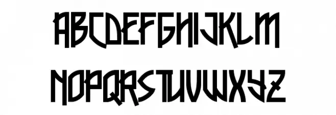 Xylene Schriftart Groß
