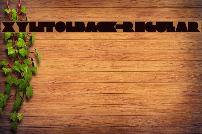 XylitolBack-Regular Font examples