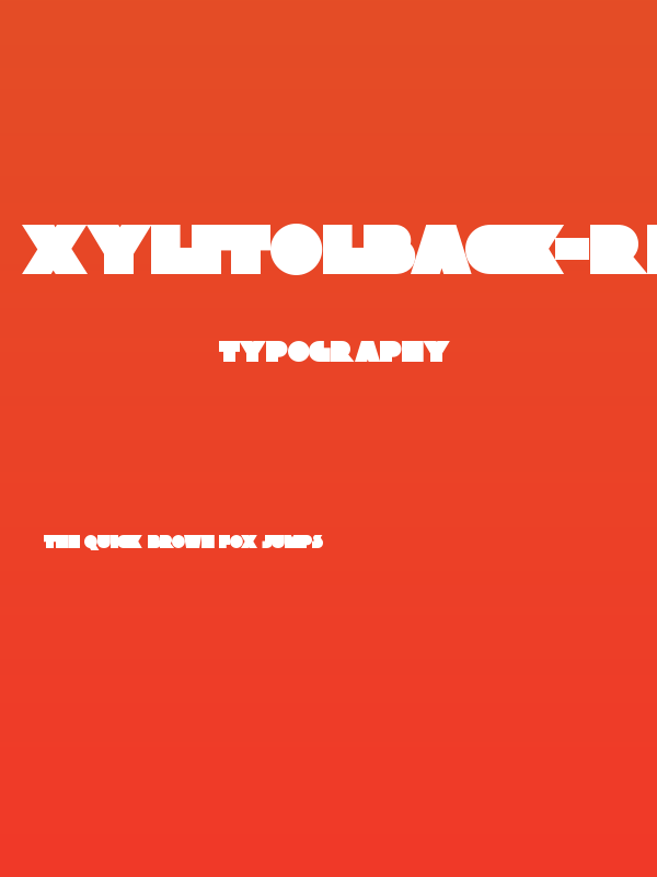 XylitolBack-Regular Poster