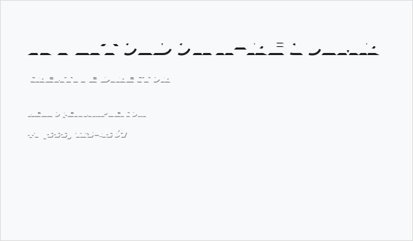 XylitolDown-Regular Business Card