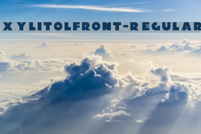 XylitolFront-Regular Font examples