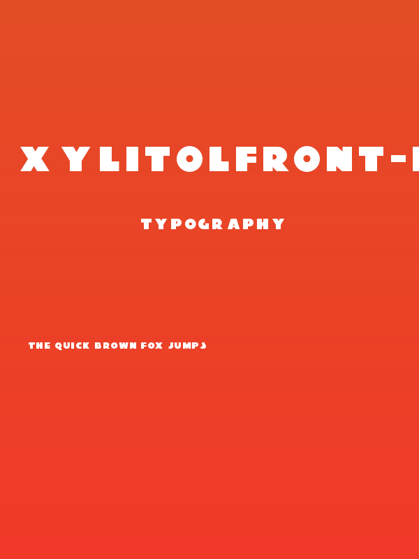XylitolFront-Regular Poster
