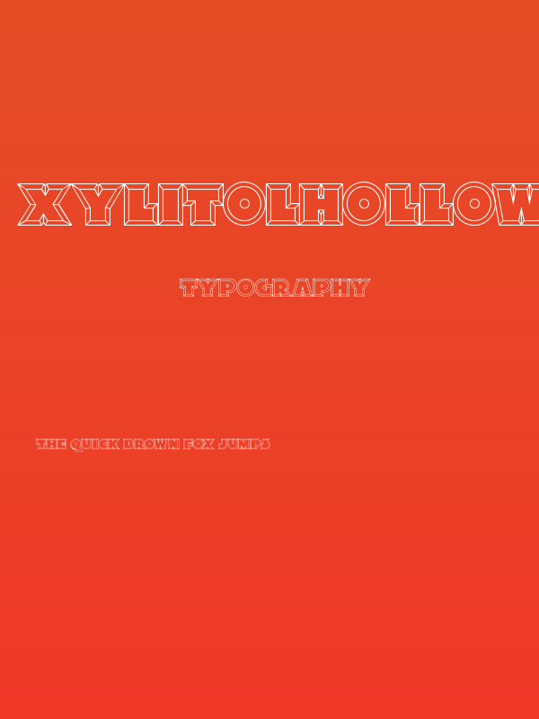 XylitolHollow-Regular Poster