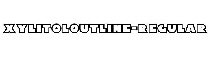 XylitolOutline-Regular  Frei Schriftart Herunterladen