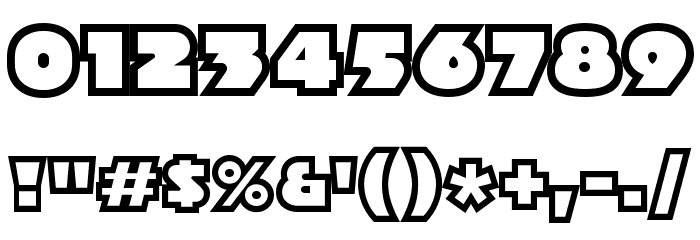 XylitolOutline-Regular Font OTHER CHARS