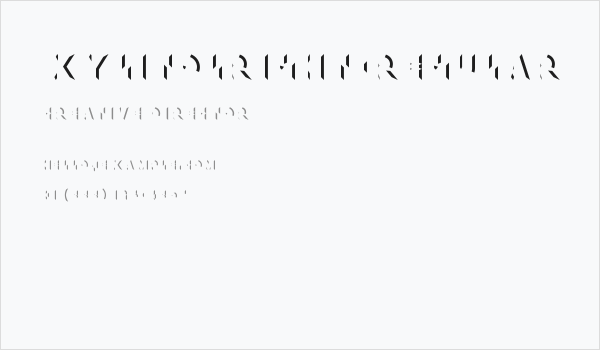 XylitolRight-Regular Business Card