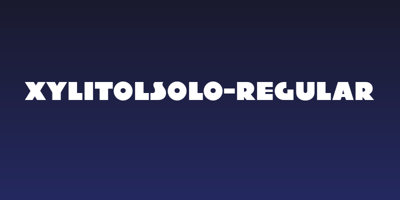 XylitolSolo-Regular Social Header