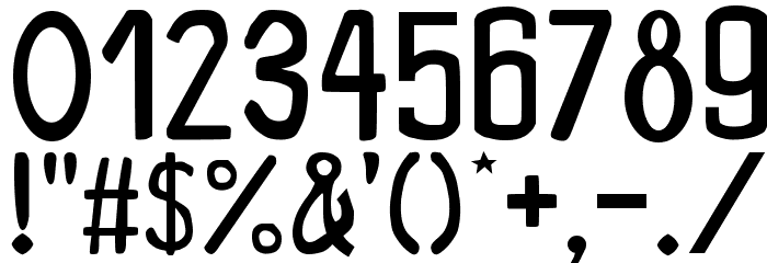 Xylogravura Font OTHER CHARS