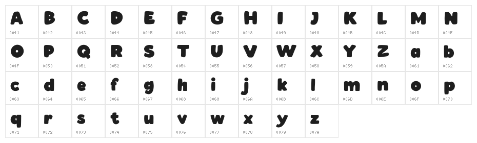 Xylomylo Free Regular Character Map