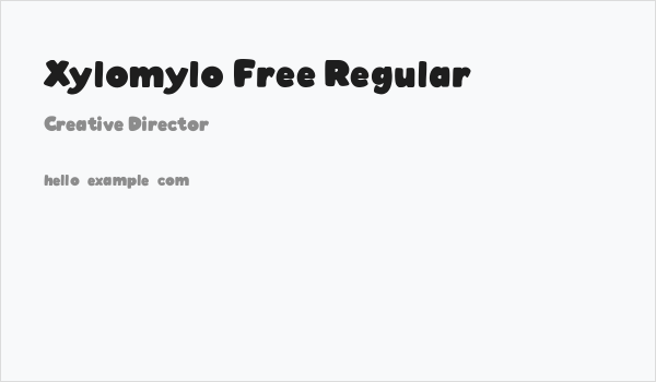 Xylomylo Free Regular Business Card