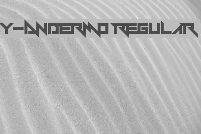Y-Andermo Regular Font examples