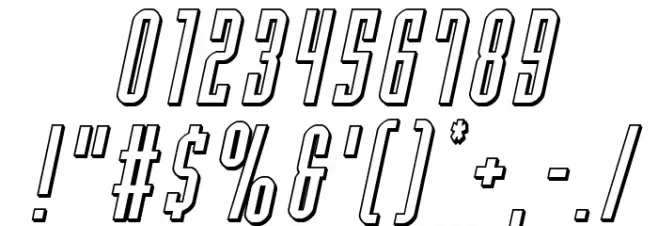 Y-Files 3D Italic Fuentes OTROS CHARS