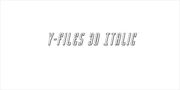 Y-Files 3D Italic Logo