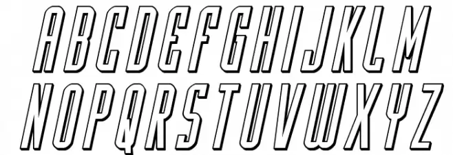 Y-Files 3D Italic Fuentes MINÚSCULAS