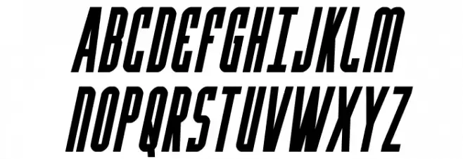 Y-Files Bold Compact Italic Fonte MAIÚSCULAS