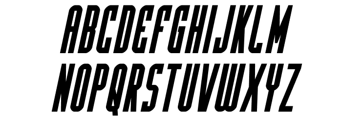 Y-Files Bold Compact Italic Font LOWERCASE