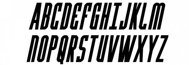 Y-Files Bold Compact Italic Fuentes MAYÚSCULAS