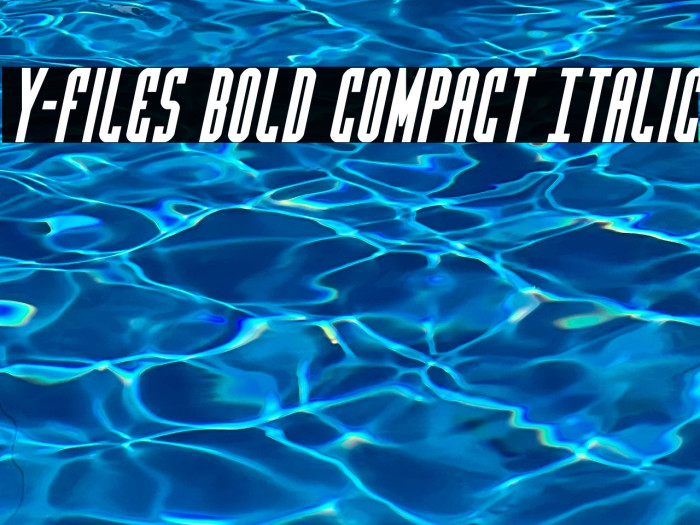 Y-Files Bold Compact Italic Example 3