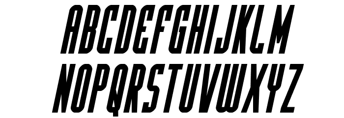 Y-Files Bold Compact Italic Font LOWERCASE