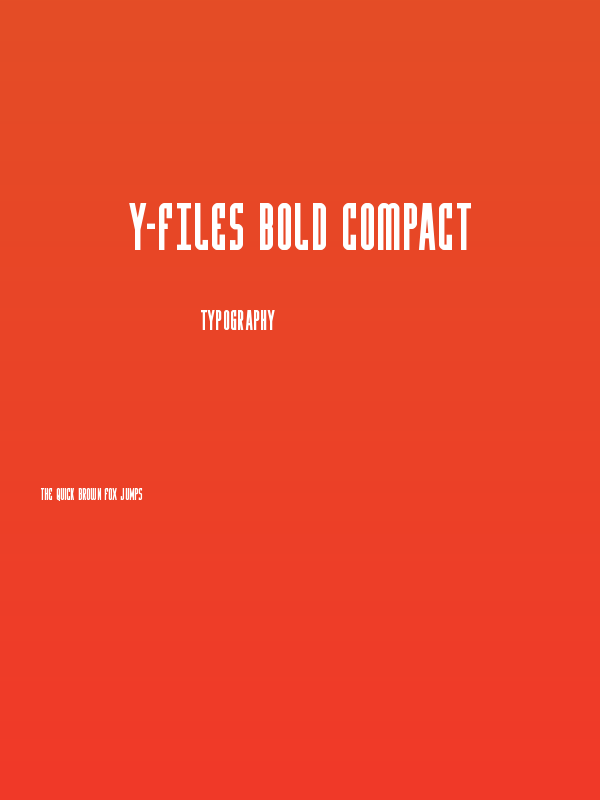 Y-Files Bold Compact Poster