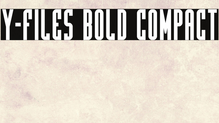 Y-Files Bold Compact Example 2