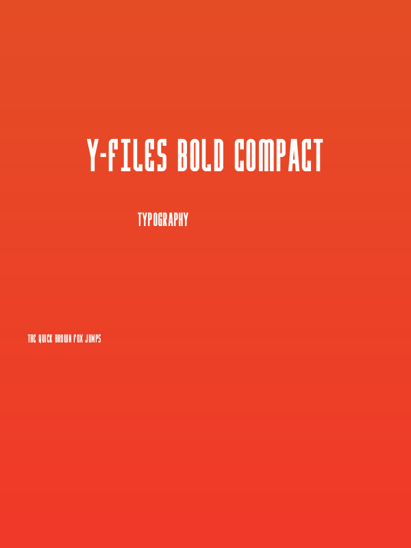 Y-Files Bold Compact Poster
