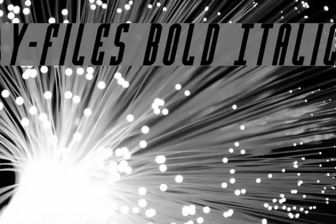 Y-Files Bold Italic Font examples