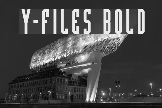 Y-Files Bold Schriftart examples