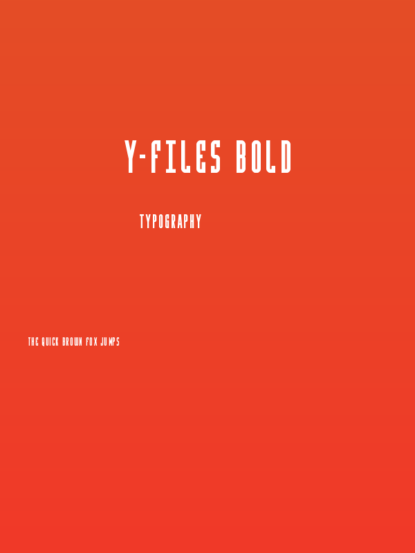 Y-Files Bold Poster