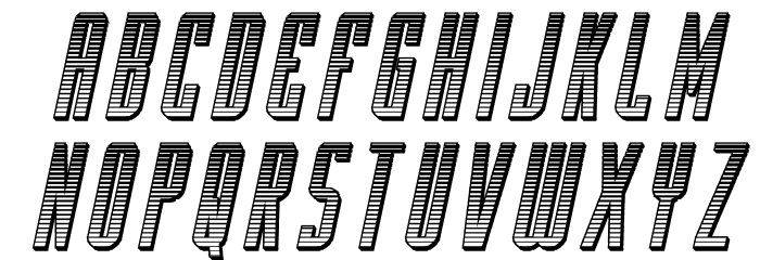 Y-Files Chrome Italic Font LOWERCASE
