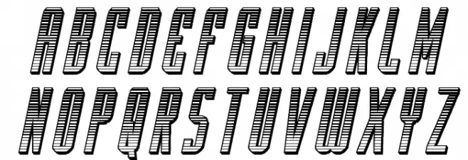 Y-Files Chrome Italic Шрифта строчной