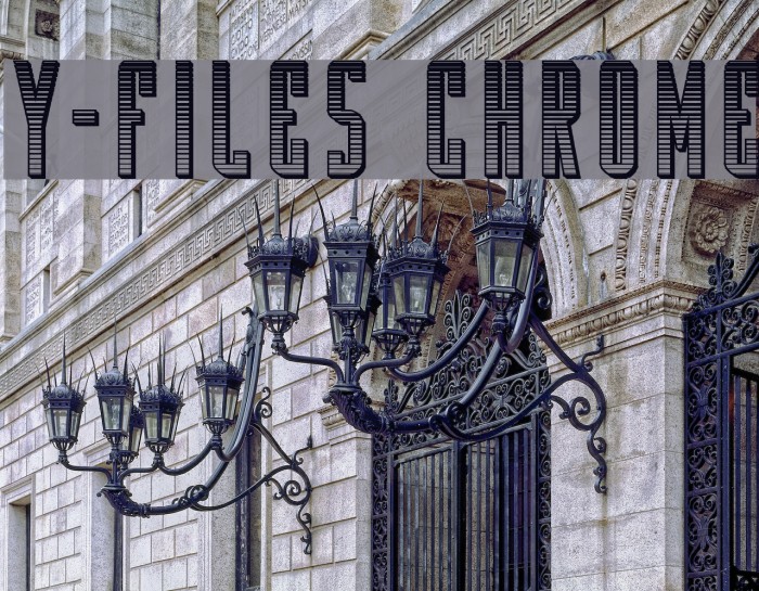 Y-Files Chrome Font examples