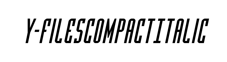 Y-Files Compact Italic  免费字体下载