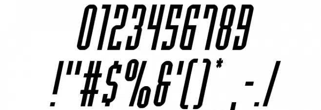 Y-Files Compact Italic Font OTHER CHARS