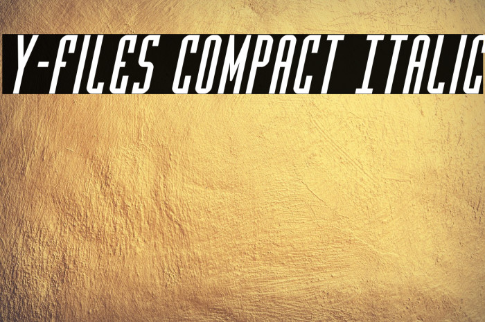 Y-Files Compact Italic Example 1
