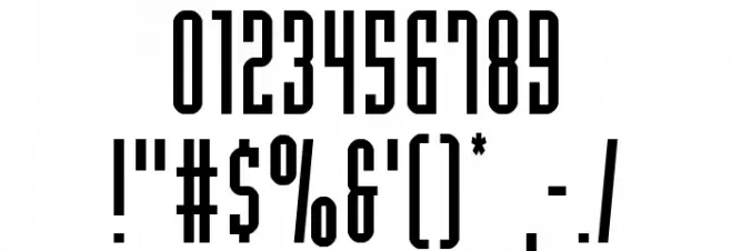 Y-Files Compact Font OTHER CHARS