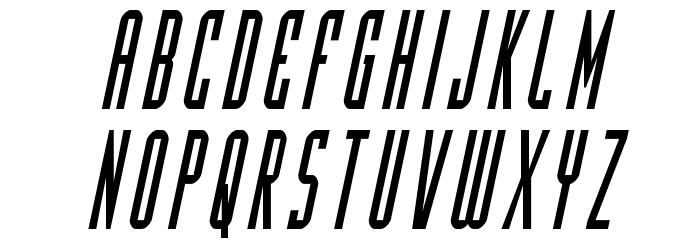 Y-Files Condensed Italic Schriftart Kleinbuchstaben
