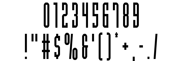 Y-Files Condensed Font OTHER CHARS
