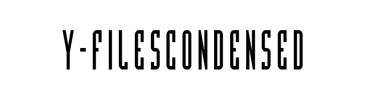 Y-Files Condensed  Frei Schriftart Herunterladen