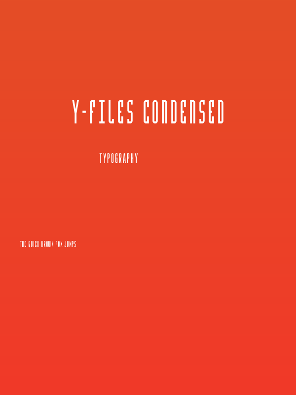 Y-Files Condensed Poster