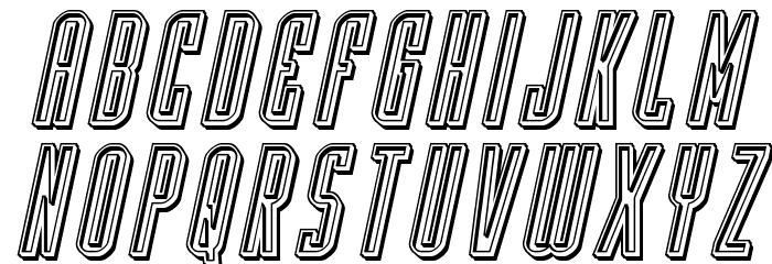 Y-Files Engraved Italic Font LOWERCASE