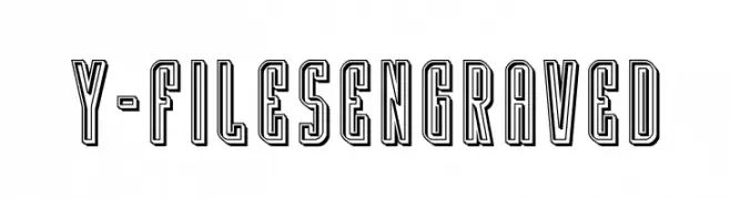 Y-Files Engraved  Frei Schriftart Herunterladen