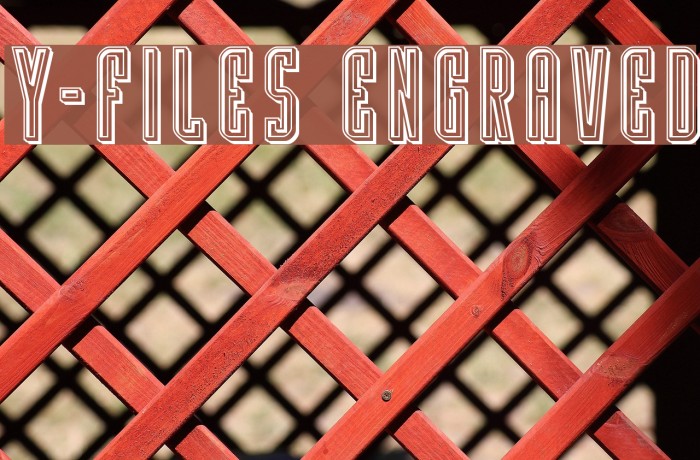 Y-Files Engraved Font examples