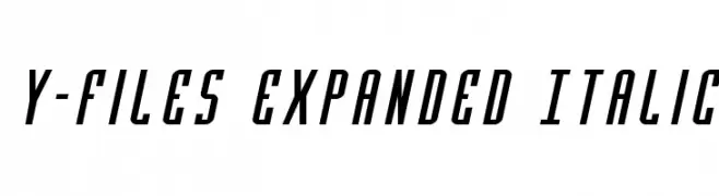 Y-Files Expanded Italic 