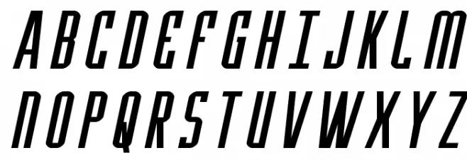 Y-Files Expanded Italic Schriftart Groß