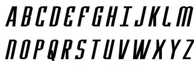 Y-Files Extra-Expanded Italic Шрифта ВЕРХНИЙ