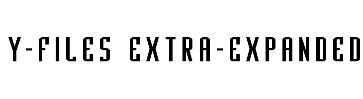 Y-Files Extra-Expanded फ़ॉन्ट