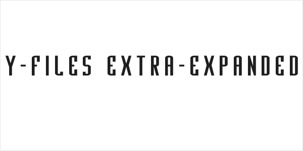 Y-Files Extra-Expanded Logo