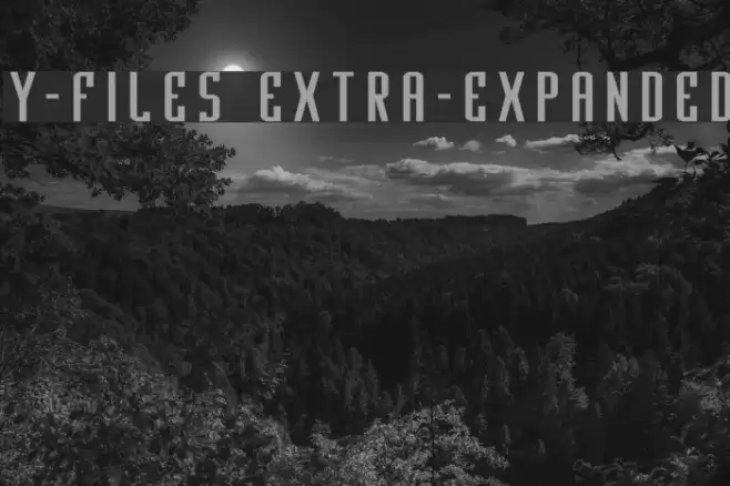 Y-Files Extra-Expanded Font examples